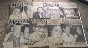 Philippine 1985 Mr. & Mrs.Special Edition Weekly Tabloid Magazine.Lot Of 10.Used - Picture 1 of 24
