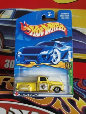 Hot Wheels 2002 Treasure Hunt 1/12 La Troca Yellow Real Riders on a T-Hunt Card - Image 1 of 4