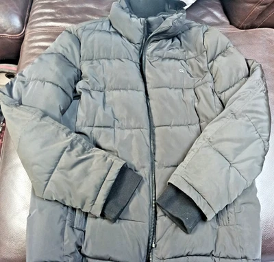 CHAQUETA ACOLCHADA DE PLUMÓN CK CALVIN KLEIN GRIS OSCURO UNISEX MEDIANA ¡¡SÚPER BONITA!!! Foto 1 de 4