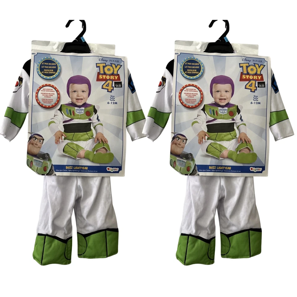 Pack de 2 Disfraces Disney Pixar Toy Story Buzz Lightyear Bebé 6-12M Multicolor Foto 1 de 1