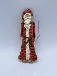 Studio Pottery Santa Christmas Articulating Arms Ornament Figurine Holiday Decor - Picture 1 of 7