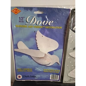 Beistle 12" Colgante Arte Decoraciones Paloma - Imagen 1 de 4