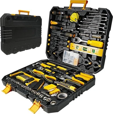 ANXTECH 168PCS General Mixed Tool Auto Repair Tool Socket Wrench Set with Storage Case