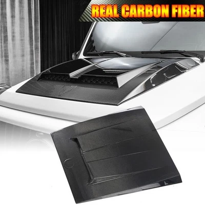 Se adapta a Mercedes Benz W463 G63 G500 G550 04-18 CUBIERTA CAPÓ MOTOR CARBONO REAL Foto 1 de 4