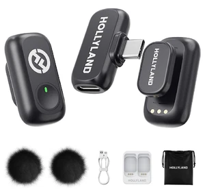 Microphone sans fil A1 pour iPhone et Android, 3 niveaux d'annulation intelligente du bruit, - Photo 1 sur 9
