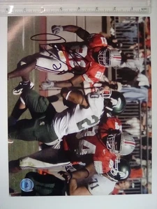 OSU, foto autografiada de Nate Salley #21, 2005 vs Michigan State Game, - Imagen 1 de 6