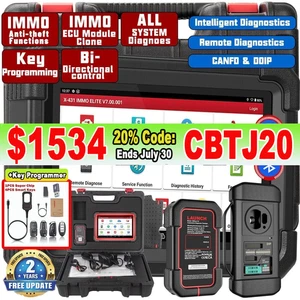 LAUNCH X431 IMMO ELITE PLUS PRO5 Car Diagnostic Scanner ECU Key Programming Tool - Picture 1 of 19