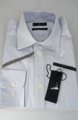 Jasper Conran Tailored Fit Alio Wave Long Sleeve Shirt 15.5' Collar LN150 EE 06 - Image 1 of 4