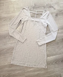 Free people Light grey Velvet dress Size medium Excellent condition - Picture 1 of 7