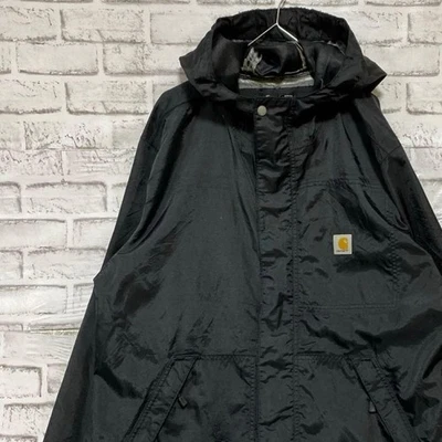 Carhartt Outdoor Mountain Parka Negro Talla M 1113 Hombres con estilo de Japón - Imagen 1 de 4