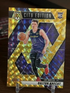 2024-25 Panini Mosaic #264 Dalton Knecht NBA Debut Reactive Yellow Mosaic - Picture 1 of 3