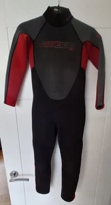 O'Neill Reactor 3/2 MM Kids Child Full Length Wetsuit Size 6 Age 6 Black / Red - Picture 1 of 10