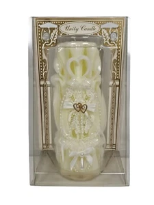 Lillian Rose 10” Pearl Unity Candle Wedding Ceremony Pillar Candle - Picture 1 of 6