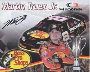 MARTIN TRUEX JR SIGNED 2005 2004 CHAMPION BASS PRO HEROCARD - Picture 1 of 2