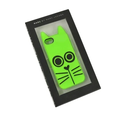 NIP MARC BY MARC JACOBS Rue the Cat Silicone iPhone 4 Case Neon Yellow - Image 1 of 4