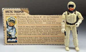 1983 G.I. JOE ARAH Snow Job v1 Arctic Trooper w/ File Card 3.75” Action Figure - Picture 1 of 11