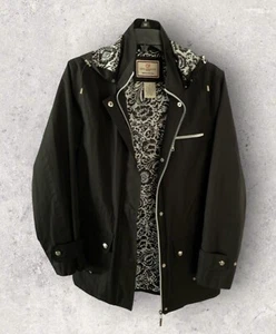 Free Country Special Edition All Weather Jacket Sz Med Blk & White - Picture 1 of 6