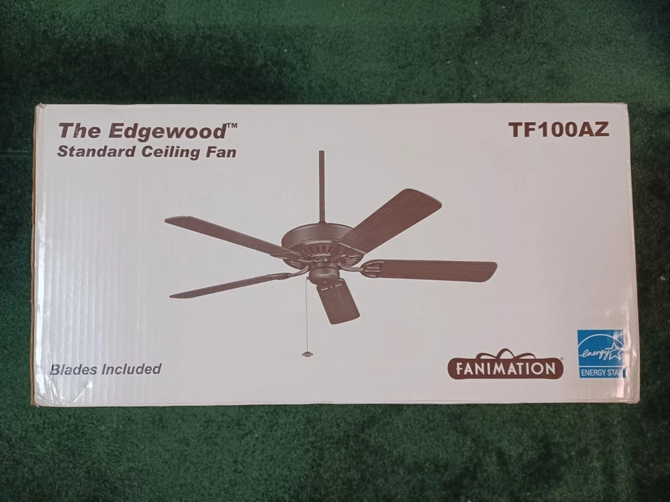 Fanimation Edgewood Standard 5-Bladed 52" Ceiling Fan, Reversible Blades TF100AZ - Image 1 of 4