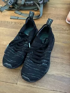 adidas RMD 1 parley US 6 Mens / 8 Womens black teal Recycled Ocean Plastic - Picture 1 of 5