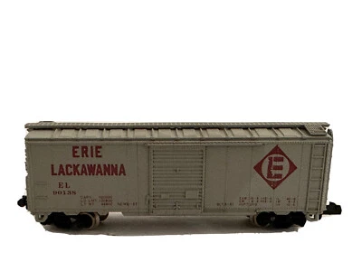 Con-Cor  N Scale STD Steel Boxcar Erie Lackawanna - Image 1 of 4