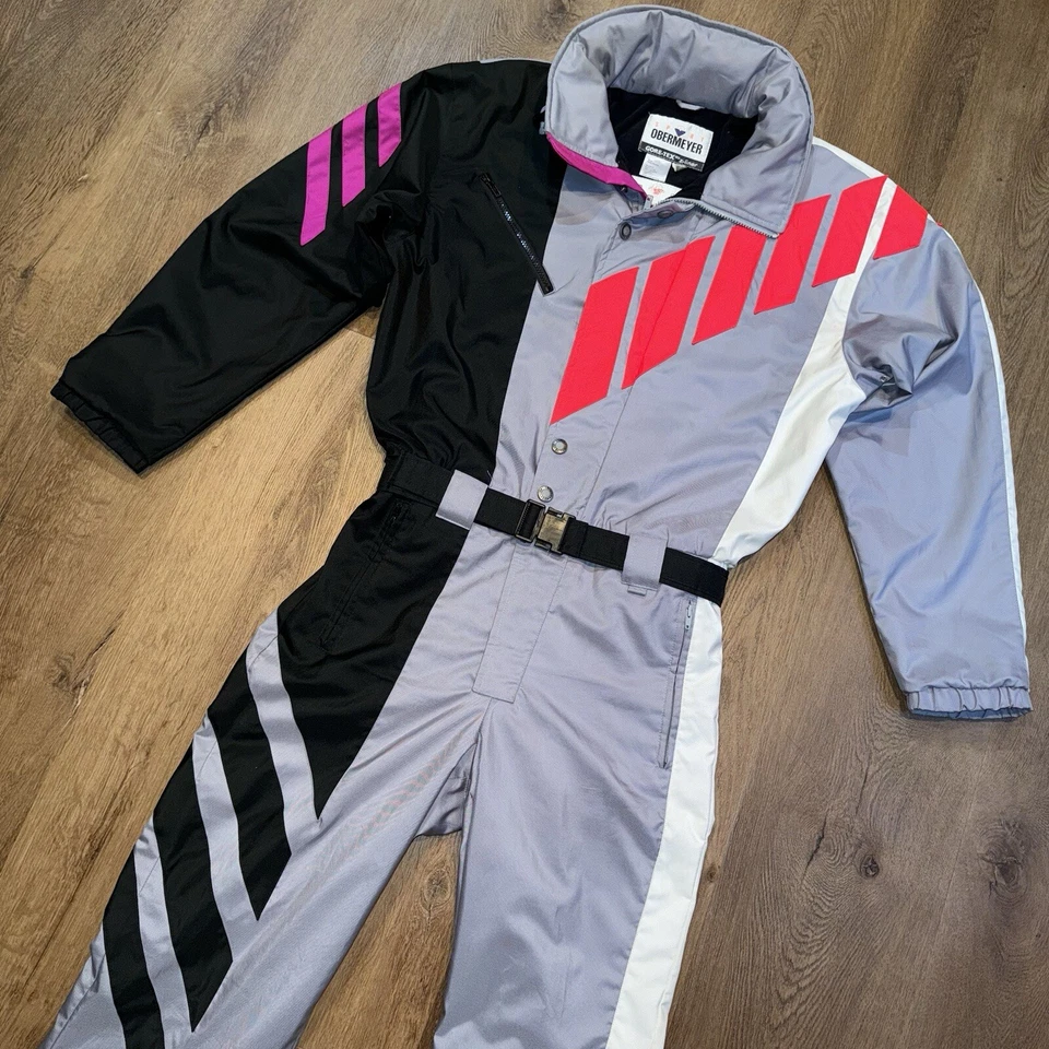 Obermeyer Rocket Ski Suit Mens One Piece Snowsuit Retro Snow Bib Vintage Small - Image 1 of 4