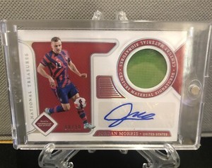 2022 National Treasures FIFA World Cup Jordan Morris Patch Auto /10 USMNT