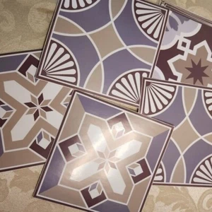 WALPLUS Limestone Spanish Stickers Tiles Pack New - Picture 1 of 4