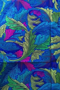 KAFFE FASSETT DANCING LEAVES COBALT GP83 22 IN x WOF original issue - Picture 1 of 2