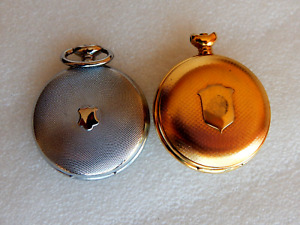 Lot of Two Pocket Watch Case Vintage Empty Cases only