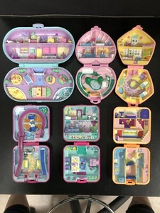 Konvolut - 6 Vintage Bluebird Polly Pocket Compacts - Top Zustand ~ ohne Puppen - Bild 1 von 9