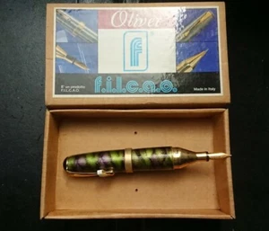 FÜLLFEDERHALTER FOUNTAIN PEN OLIVER GRÜNES VIOLETT GEMUSTERT - Bild 1 von 1