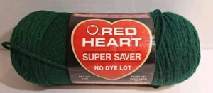 Hilo Red Heart Super Saver, mediano, acrílico, madejas verdes Hunter 8 oz - Imagen 1 de 5