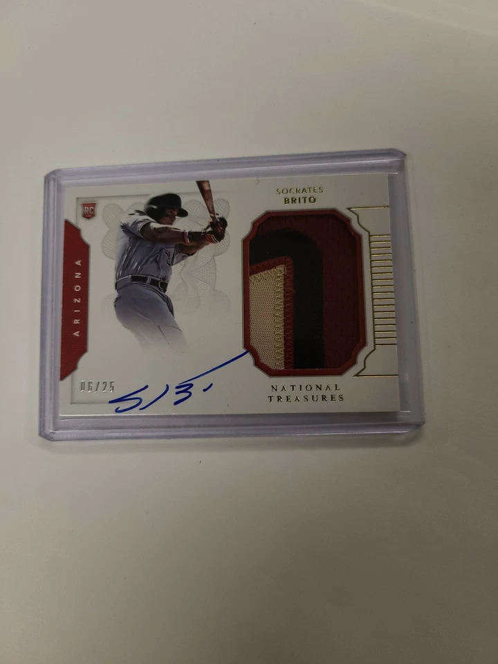 2016 PANONI NATIONAL TREASURES ROOKIE PATCH AUTO SOCRATES BRITO 06/25 - Image 1 of 1