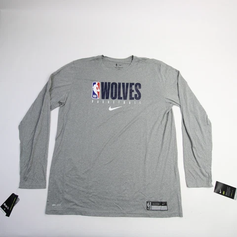 Minnesota Timberwolves Nike NBA Authentics Nike Tee Long Sleeve Shirt Men's Cover