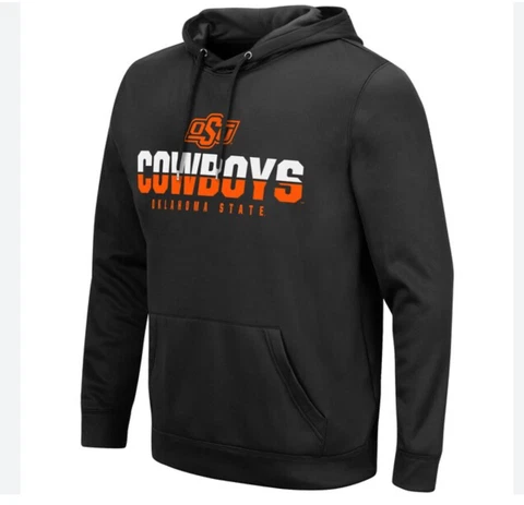Oklahoma State Cowboys Hoodie Mens XL  Black Hoodie NCAA OSU Football NWT J45 Cover