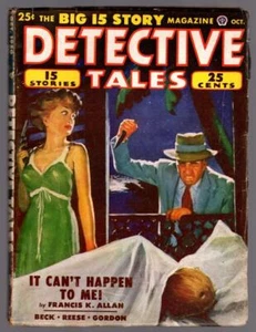 Detective Tales Okt 1950 GGA Cvr - Pulp - Bild 1 von 1
