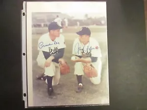 Preacher Roe and Johnny Podres Brooklyn Dodgers Autograph Picture - Picture 1 of 3