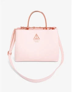 Bolso de Mano Loungefly Harry Potter Deathly Hollows Varita de Saúco (Rosa) - Nuevo - Imagen 1 de 5