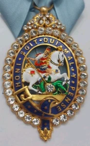 MOST NOBLE ORDER Of GARTER UK , with Crystal.REPLICA - Picture 1 of 11