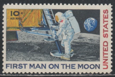 US 1969 SC# C76 - First Man on the Moon - M-NH Lot # 581  - Image 1 of 2