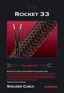 AudioQuest Rocket 33 Full Range Speaker Cable - 6' Pair - Authorized Dealer - Picture 1 of 9