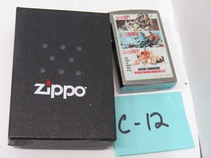 C-12 OLD UNSTRUCK OLD ZIPPO LIGHTER THUNDERBALL SSEAN CONNERY COLLECTABLE - Picture 1 of 2