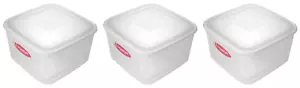 3x Beaufort Contenedor de plástico transparente para almacenamiento de pasteles de comida con tapa - 13L - Imagen 1 de 1