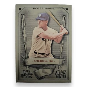 2021 Topps Allen Ginter Roger Maris Historical Hits New York Yankees #HH-20 MLB - Picture 1 of 2