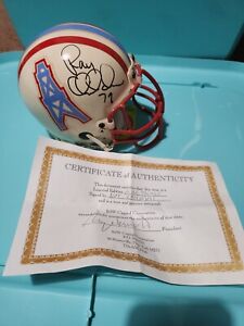 Ray Childress Oilers Mini Helmet Signed COA 