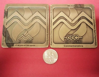 XXI JUEGOS CENTROAMERICANOS del CARIBE MAYAGUEZ Puerto Rico token ficha medalla Foto 1 de 4