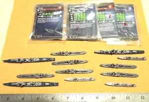 AXIS & ALLIES Miniatures WAR GAME FRANCE NAVY SHIPS 13pc - Picture 1 of 5