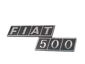 FREGIO POSTERIORE IN PLASTICA CROMATA FIAT 500 EPOCA MOD. R - Imagen 1 de 6