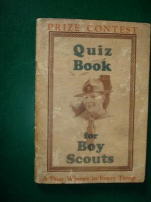 Vintage 1927 Quiz Book For Boy Scouts Fourth Printing - Image 1 of 4