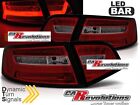 Led Rückleuchten dynamische Blinker S6 Look in rot matt für Audi A6 C6 4F Limo 2